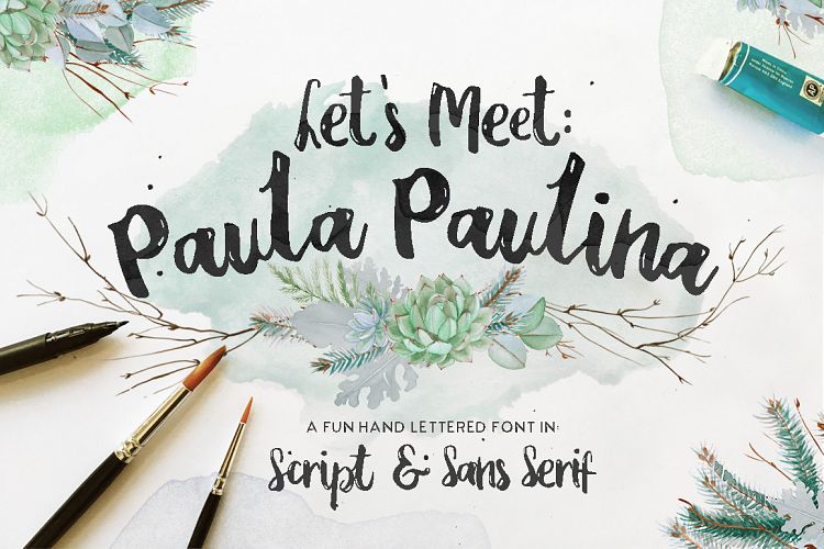 Free Paulina Script Fonts