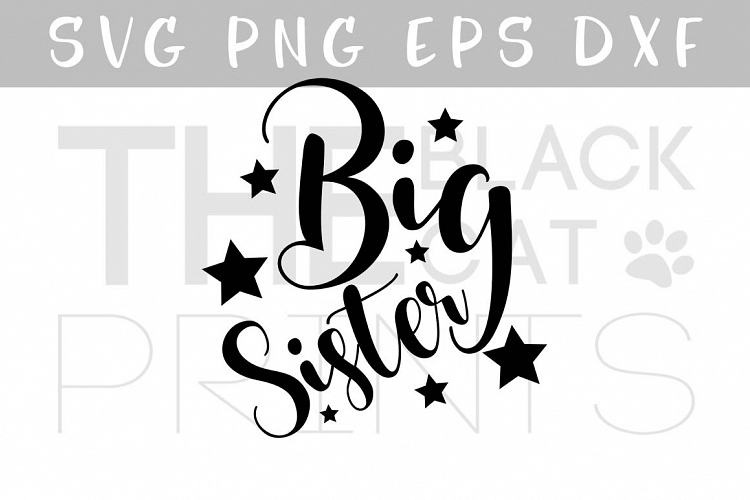 Big sister SVG EPS PNG DXF, Kids svg fi | Design Bundles