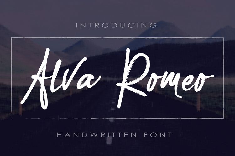 Free Alva Romeo Script Fonts