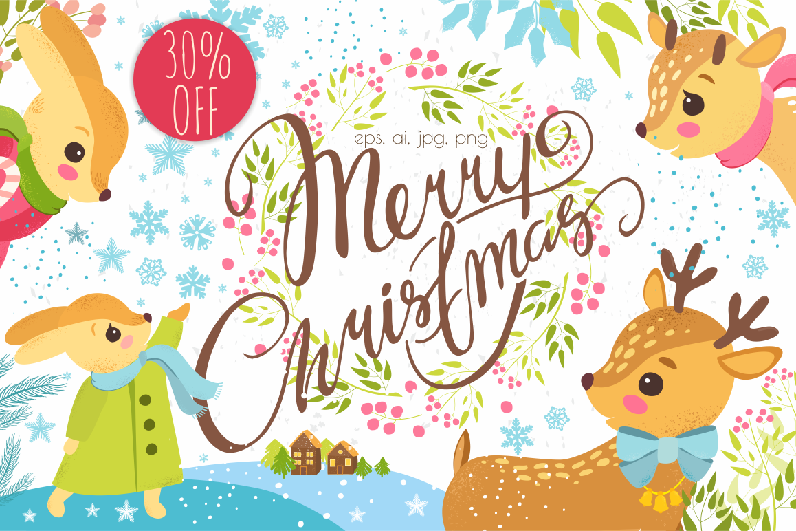 30% OFF. Merry Christmas set. example image