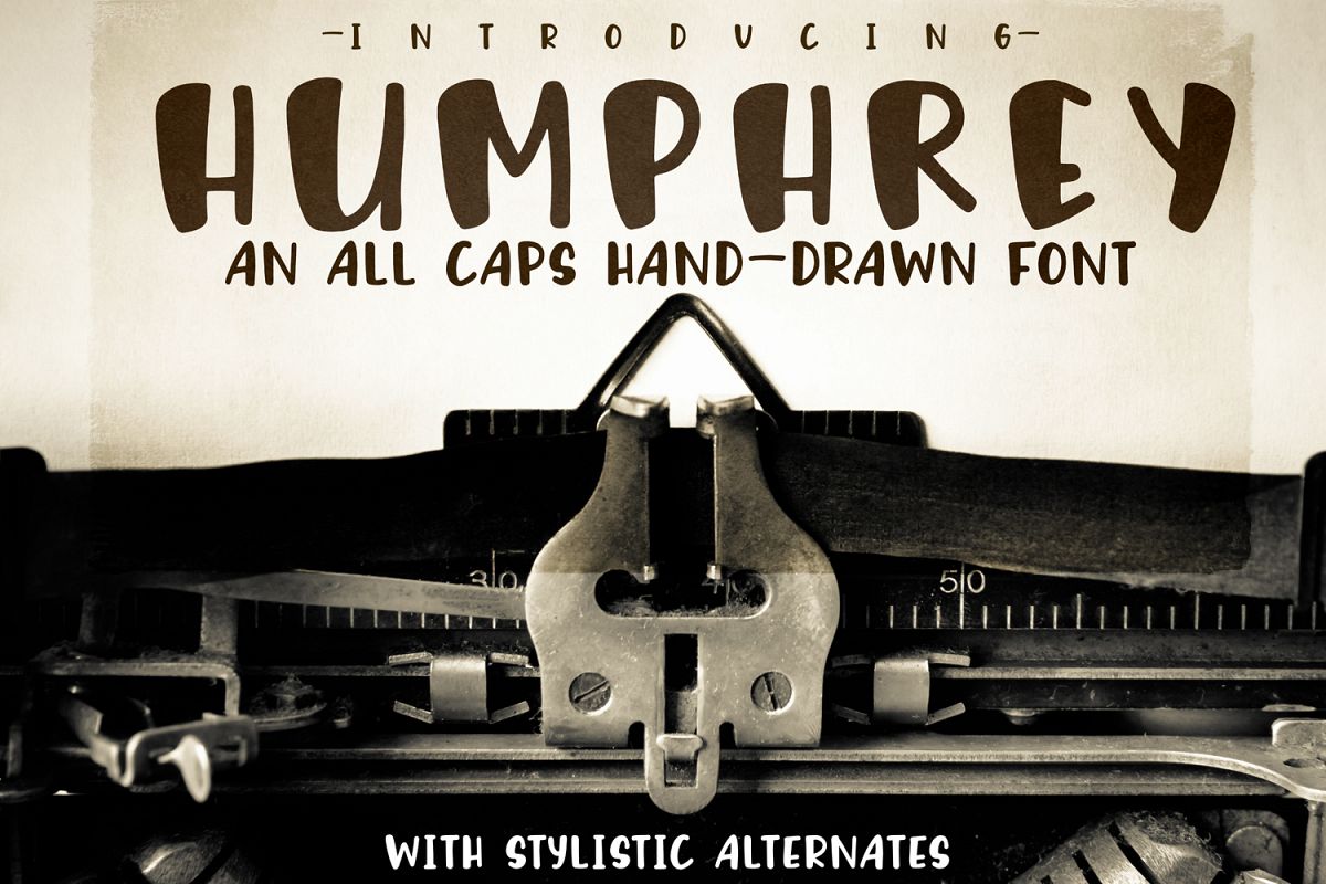 Humphrey Handwritten Font example image