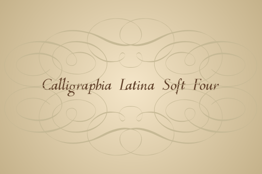 Free Calligraphia Latina Soft Five Script Fonts