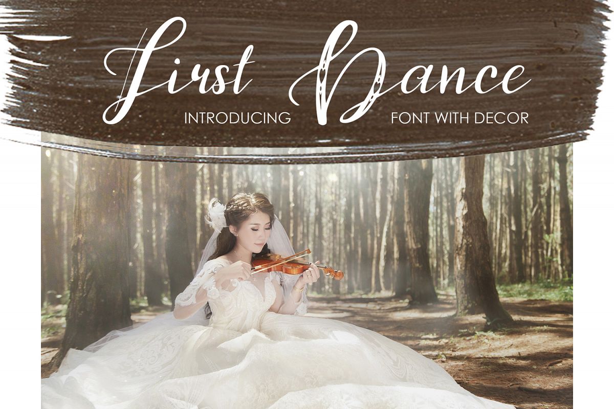 First Dance - font example image