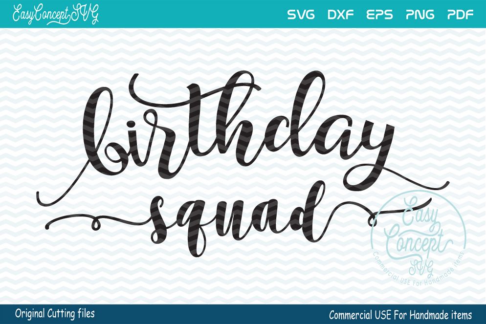 Download Birthday Squad by EasyConceptSVG | Design Bundles