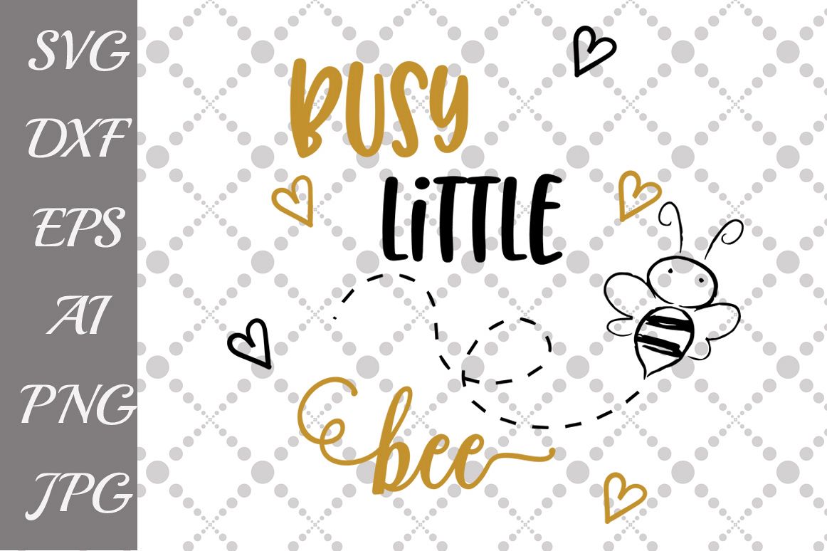 Busy Little bee Svg example image