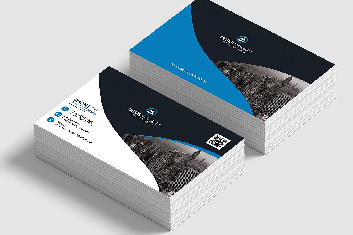horizontal business cards
