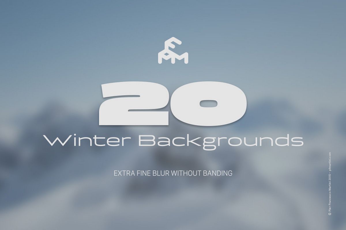 20 Winter Blurred Backgrounds example image