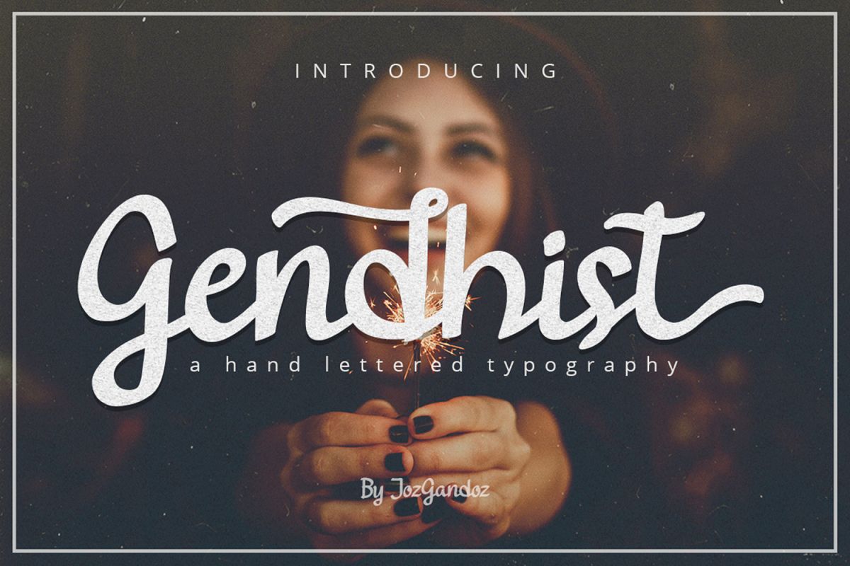 Gendhist Font example image