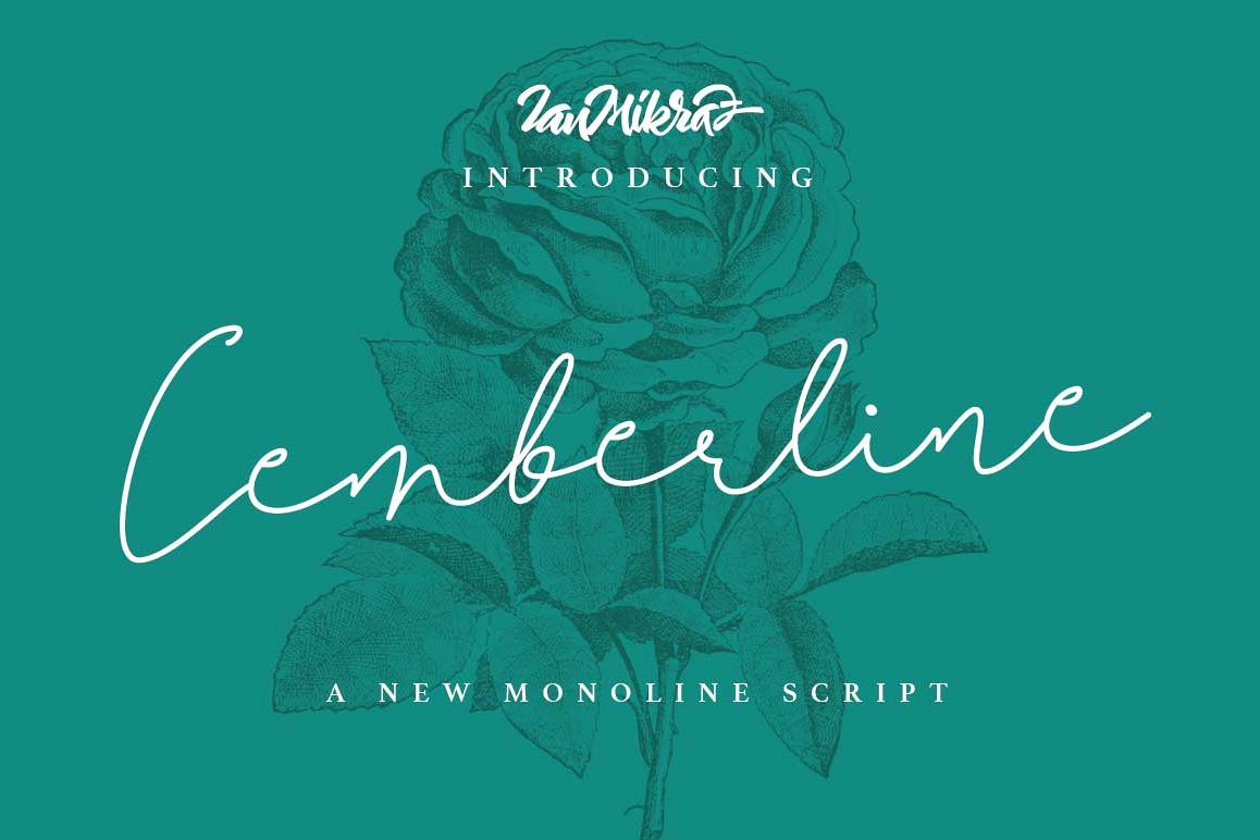 Cemberline Typeface example image