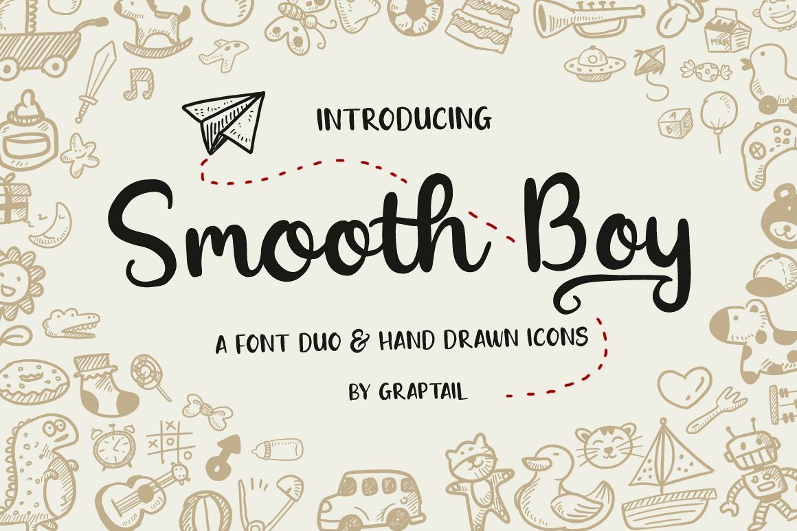 Smooth Boy - Fonts & Icons example image