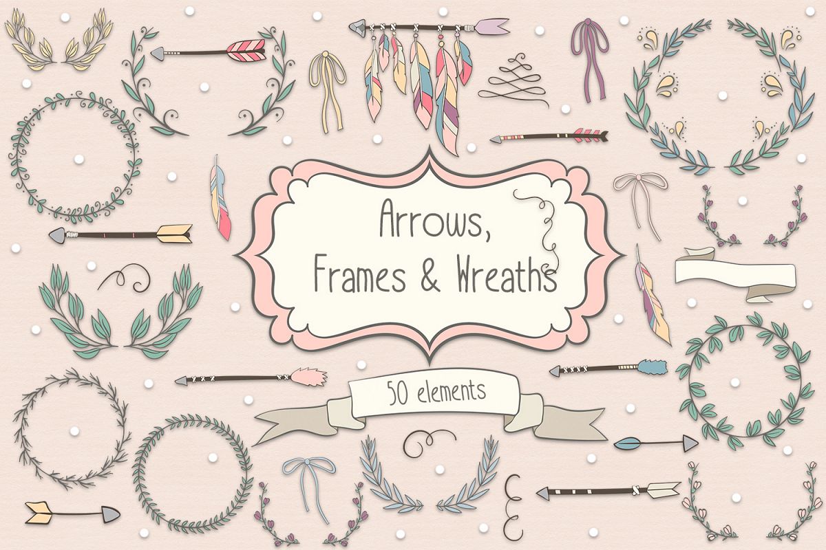 Arrows, Frames and Wreaths example image