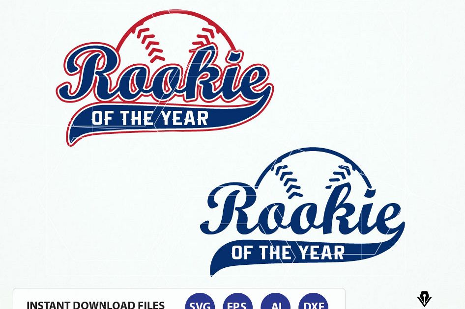 Rookie of the Year, Rookie baseball SVG | Design Bundles