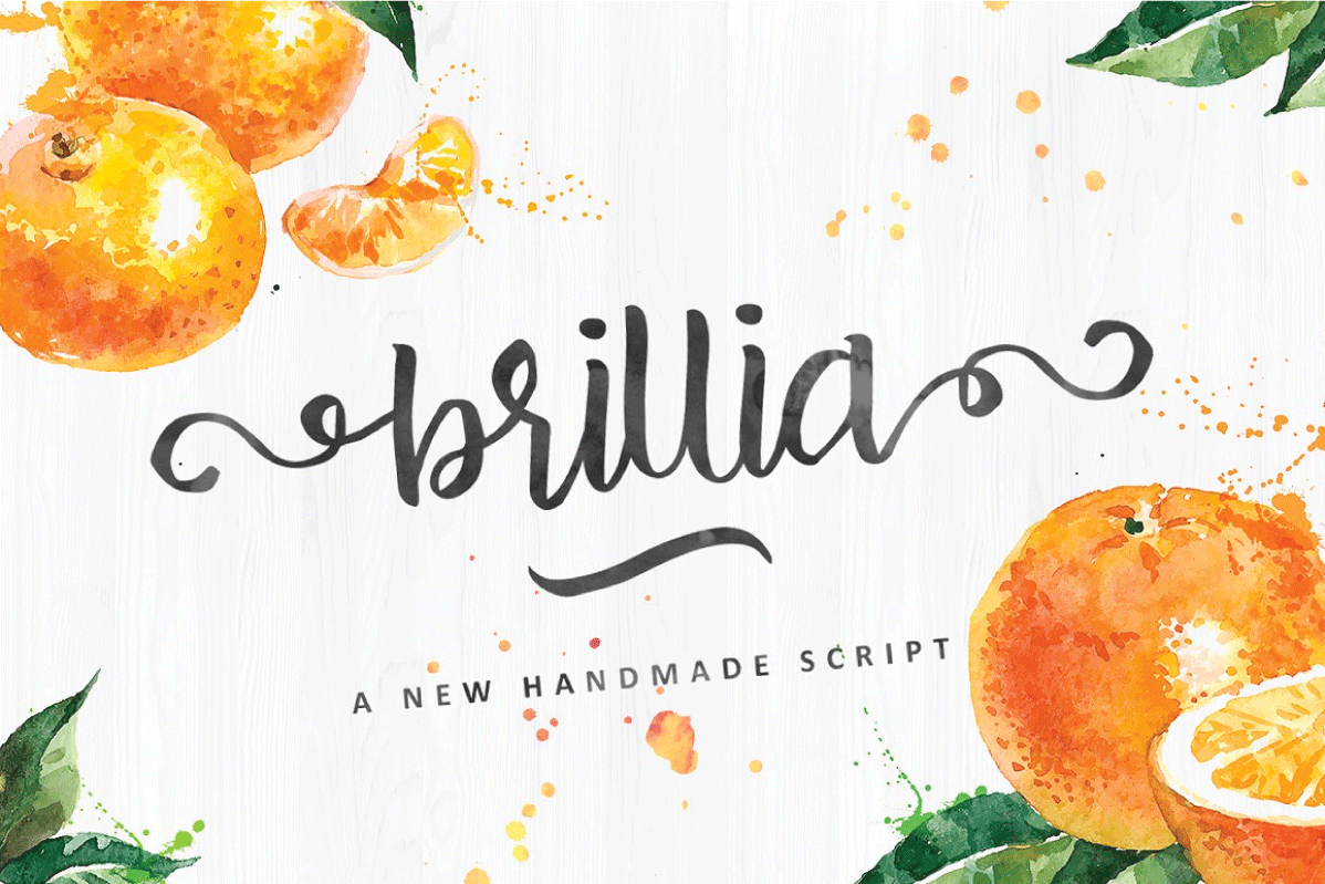 Brillia Script example image