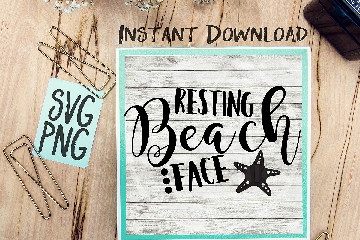 Download Resting Beach Face SVG, Beach SVG, Star | Design Bundles