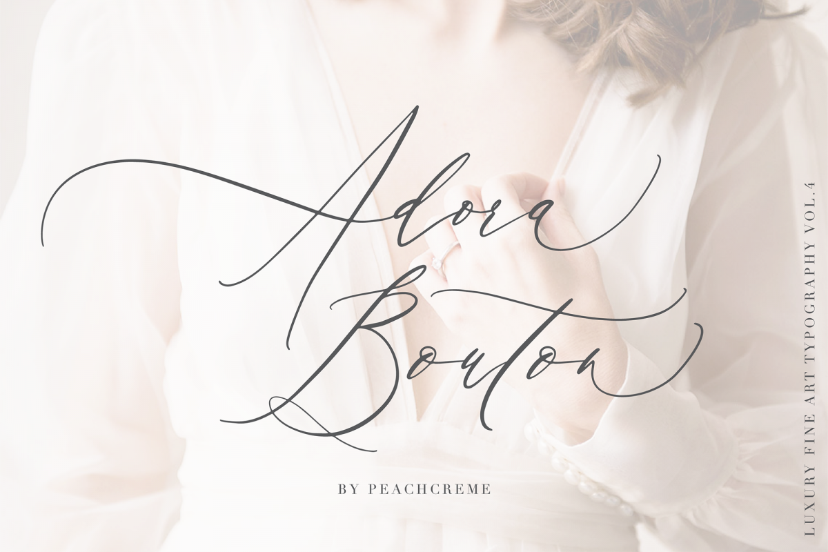 Adora Bouton-Luxury Script example image