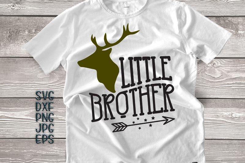 little brother svg, little brother antlers svg, arrow svg, big brother little brother svg, DXF PNG, jpeg, cricut little brother, printable example image
