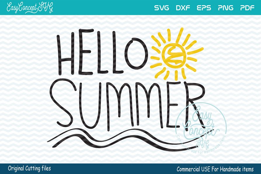 Download Hello Summer SVG by EasyConceptSVG | Design Bundles