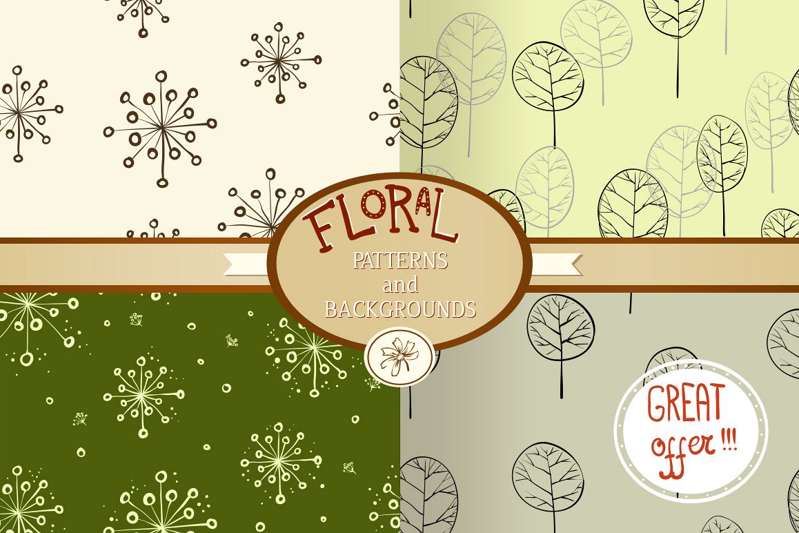 Floral patterns and backgrounds example image