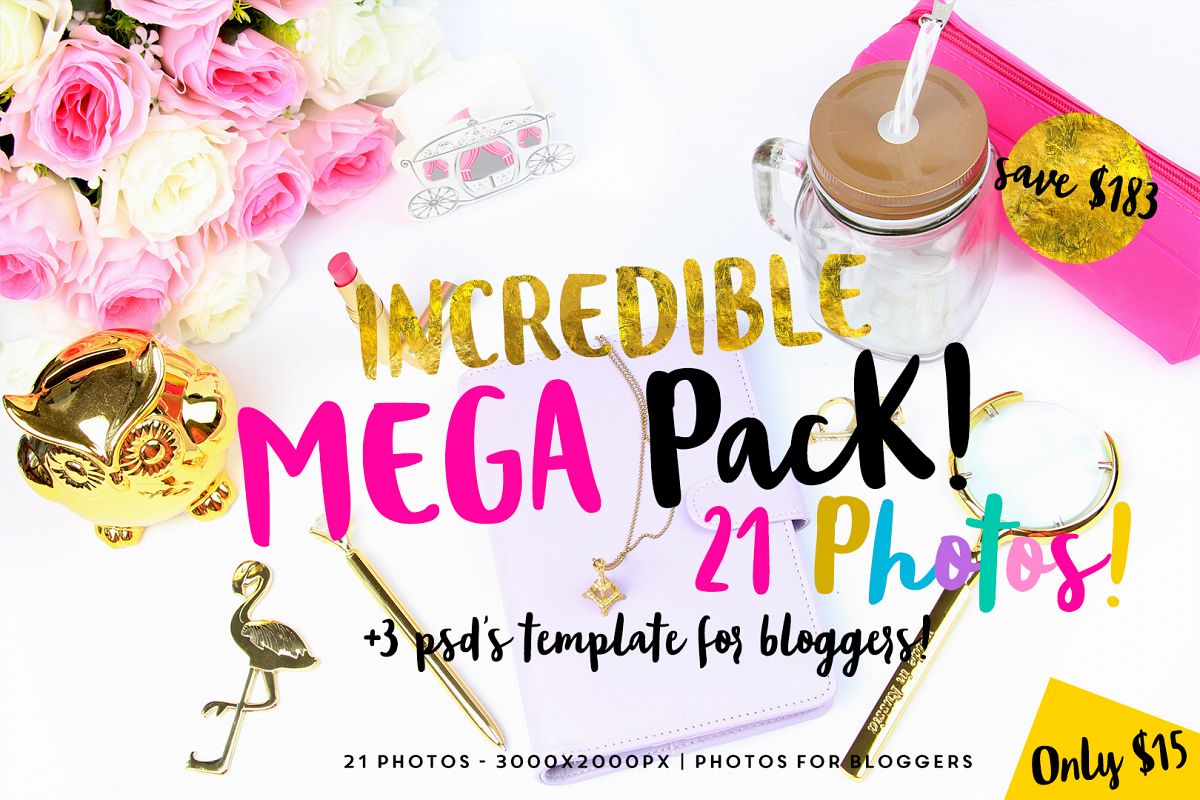 BUNDLE 21 PHOTOS STYLED STOCK PHOTO example image