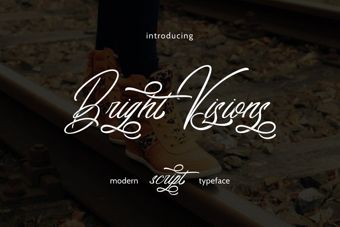 Bright Visions Typeface example image