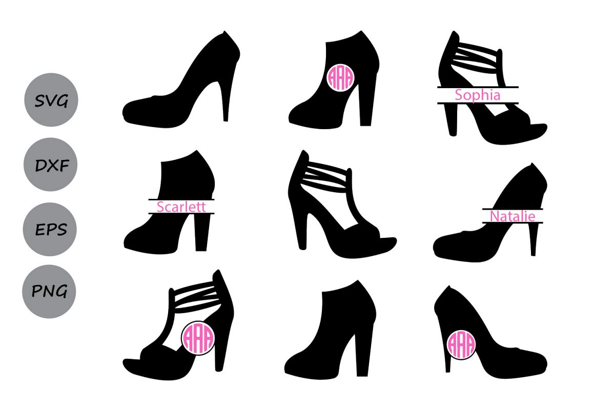 High Heel Svg High Heel Monogram Svg Design Bundles 