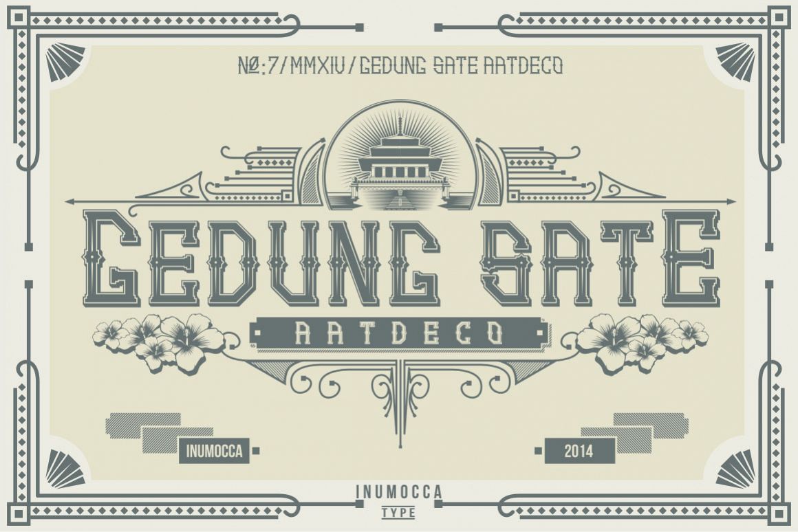 Artdeco (family font) example image