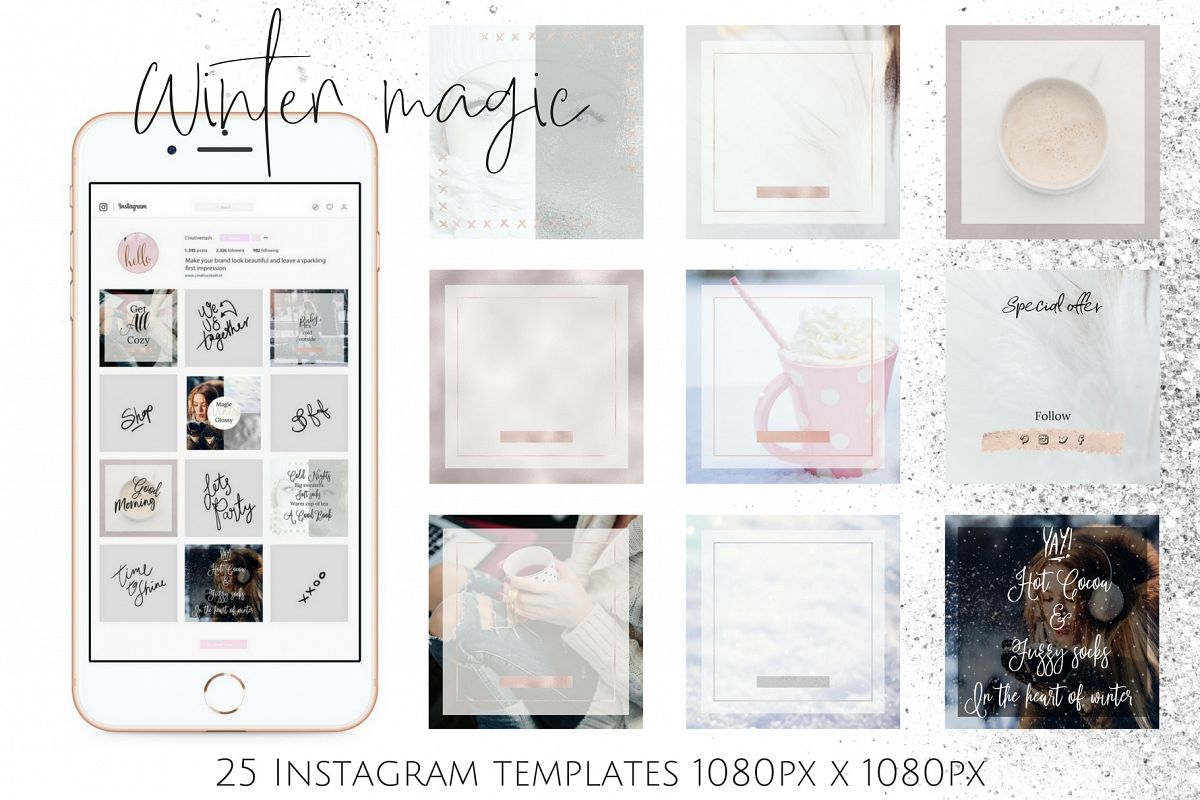 Instagram winter bundle example image