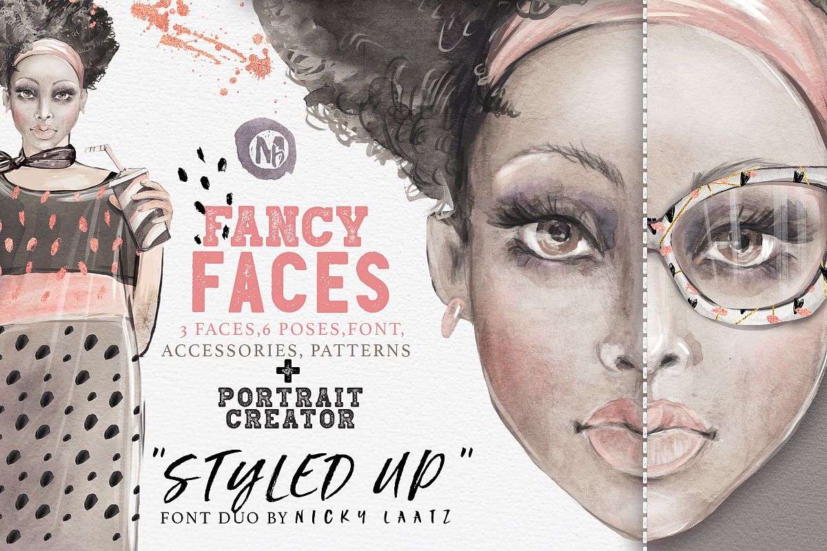 40% OFF! 'FANCY FACES' example image
