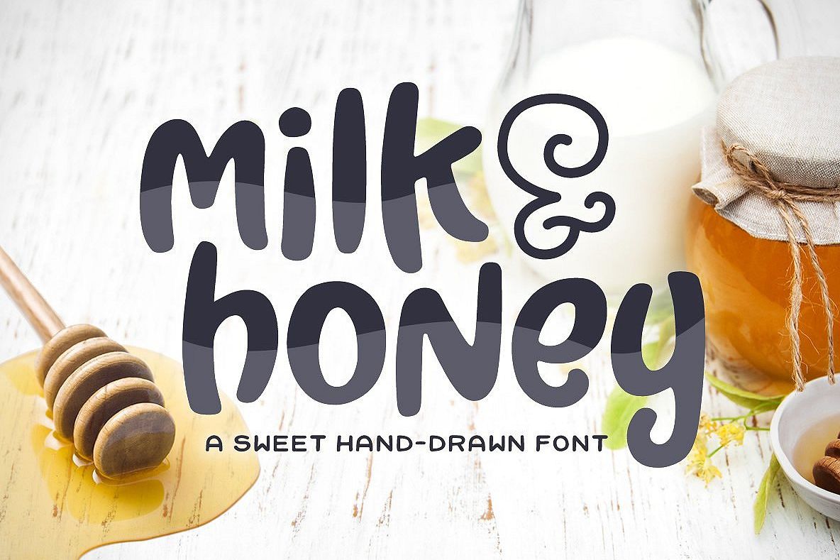 Milk & Honey Font example image