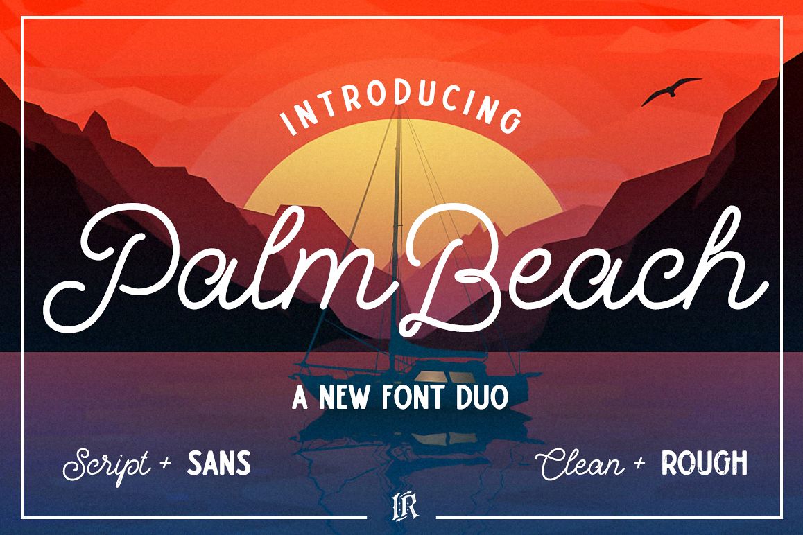 Palm Beach Font Duo example image