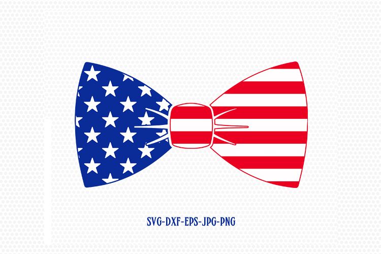 Download Patriotic Bow tie svg, Fourth of July S | Design Bundles