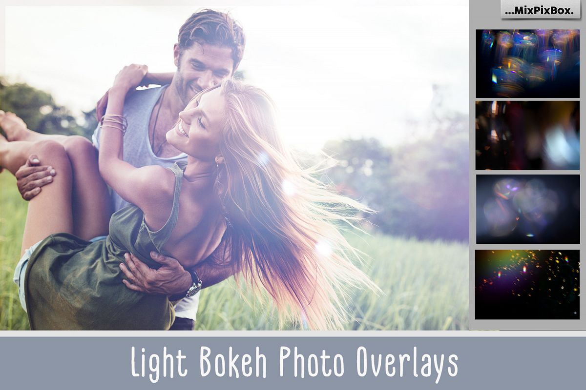 60 Light Bokeh Overlays example image