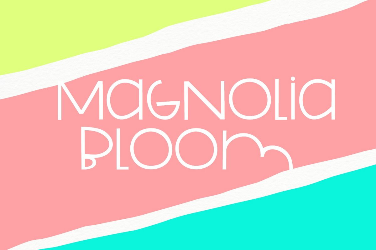 Magnolia Bloom: Handwritten Font example image