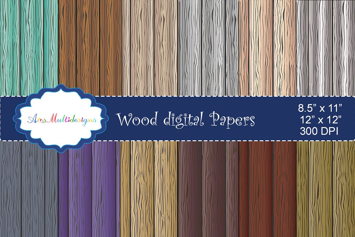 Wood digital paper / wood digital pattern / wood digital background / wood texture / wood / high quality 12 x 12 example image