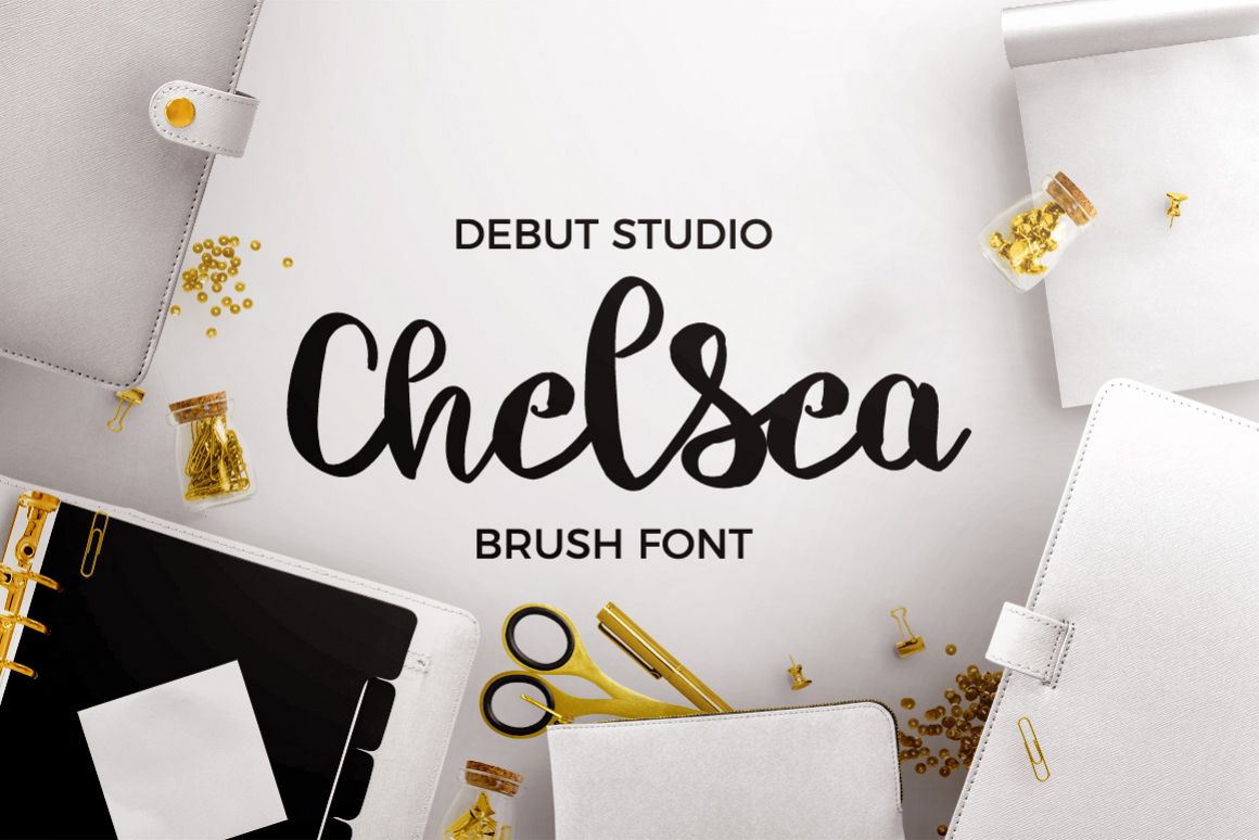 Chelsea Font Duo - Brush & Script example image