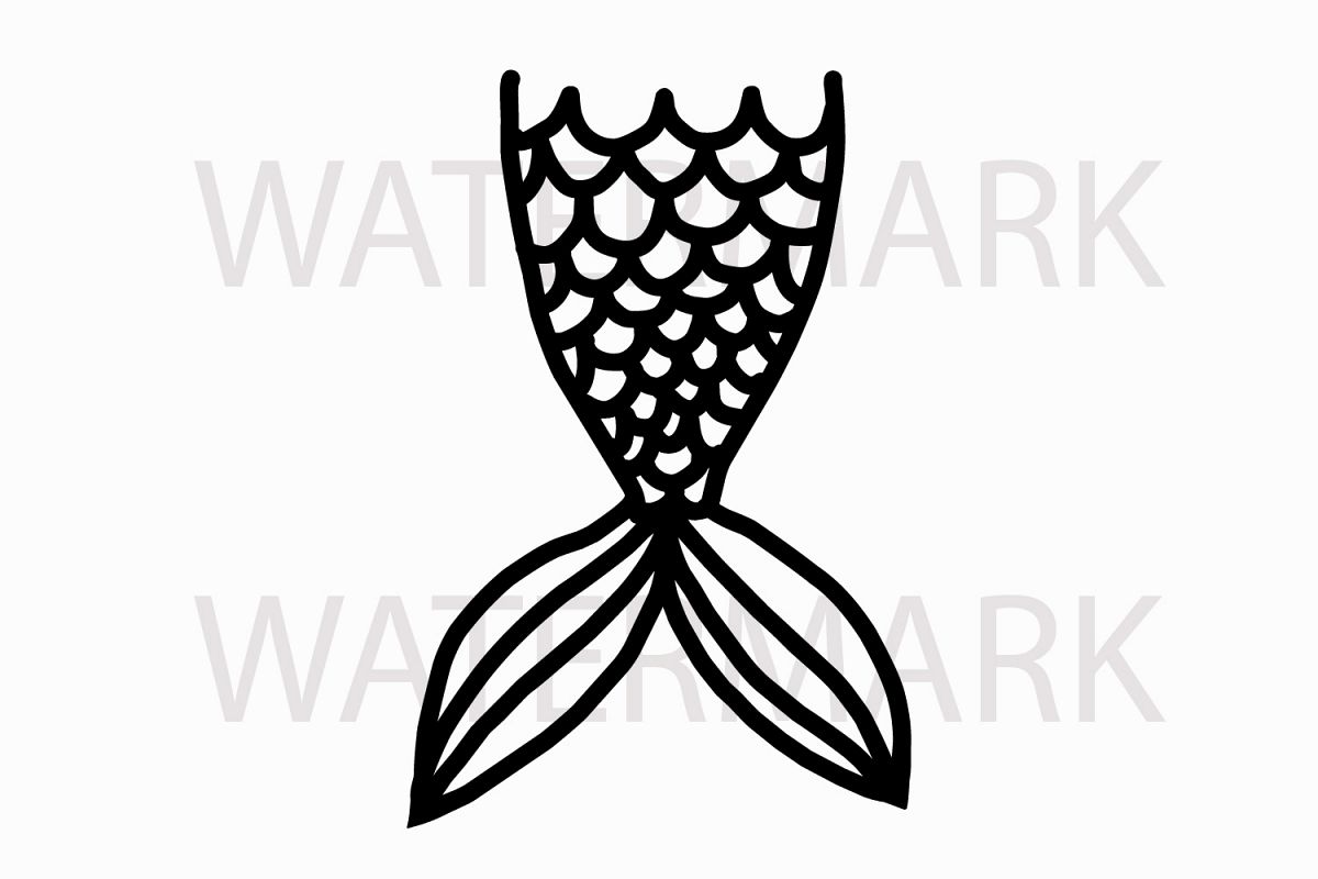 Free Free 132 Outline Mermaid Tail Svg SVG PNG EPS DXF File