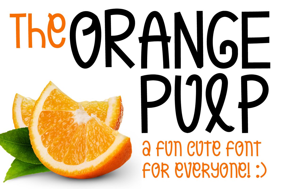 Orange Pulp : Sweet and Tasty Font example image