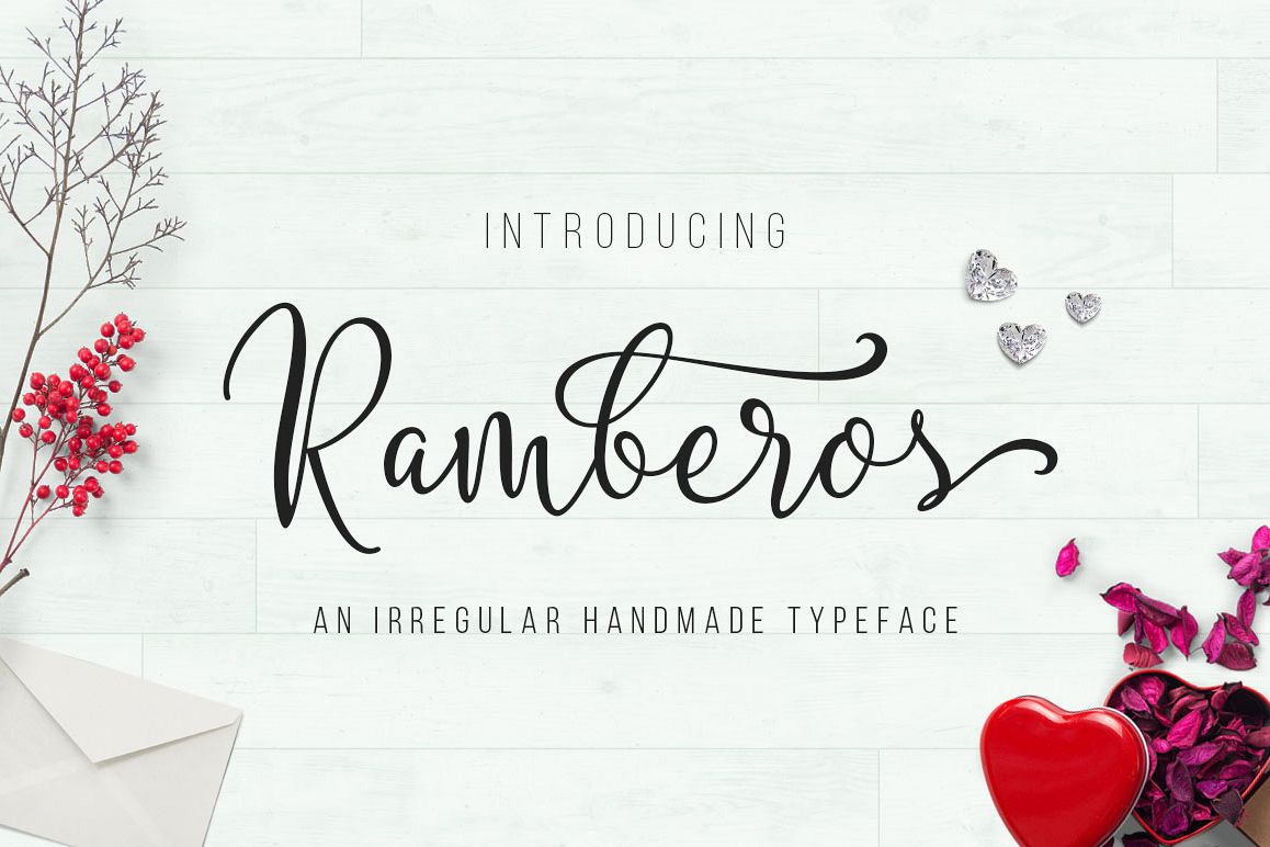 Ramberos Typeface example image