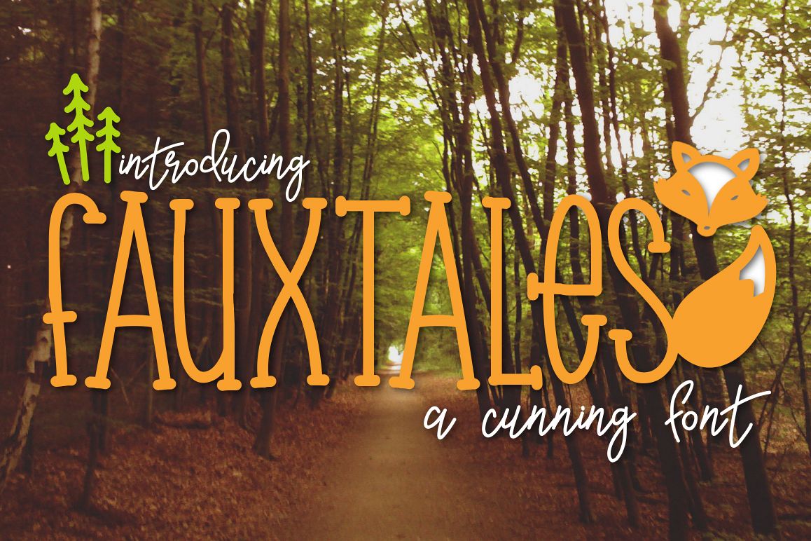 Fauxtales a Cunning Font example image
