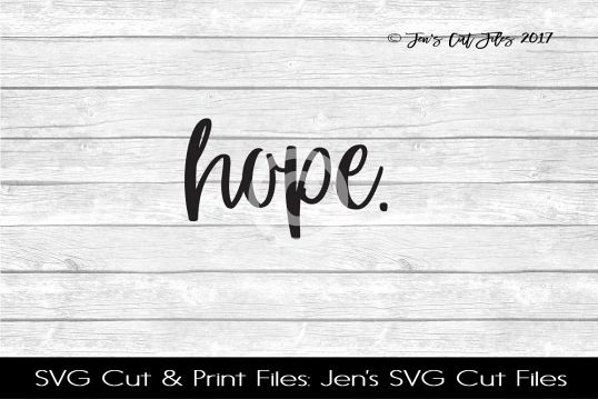 Hope SVG Cut File example image