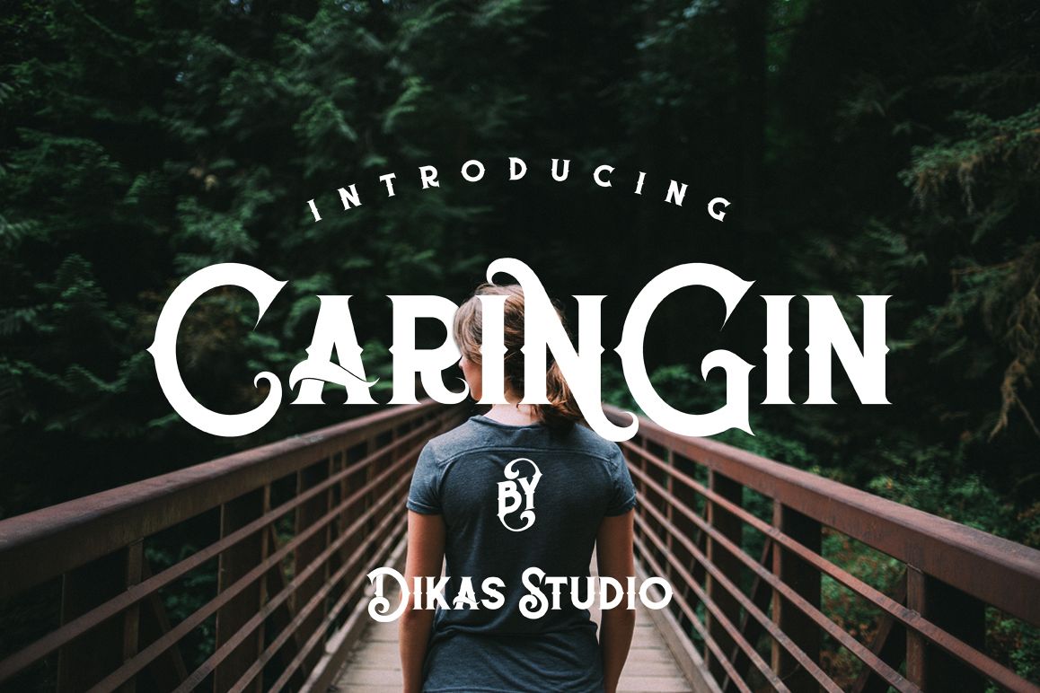 Caringin Typeface example image