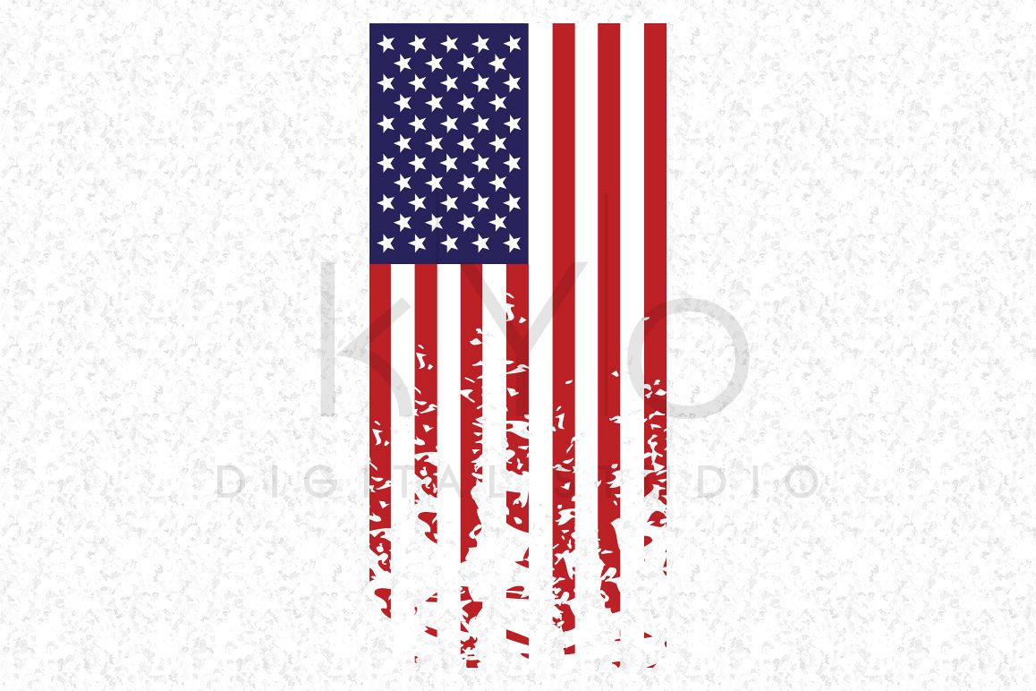 Distressed American flag SVG independen | Design Bundles