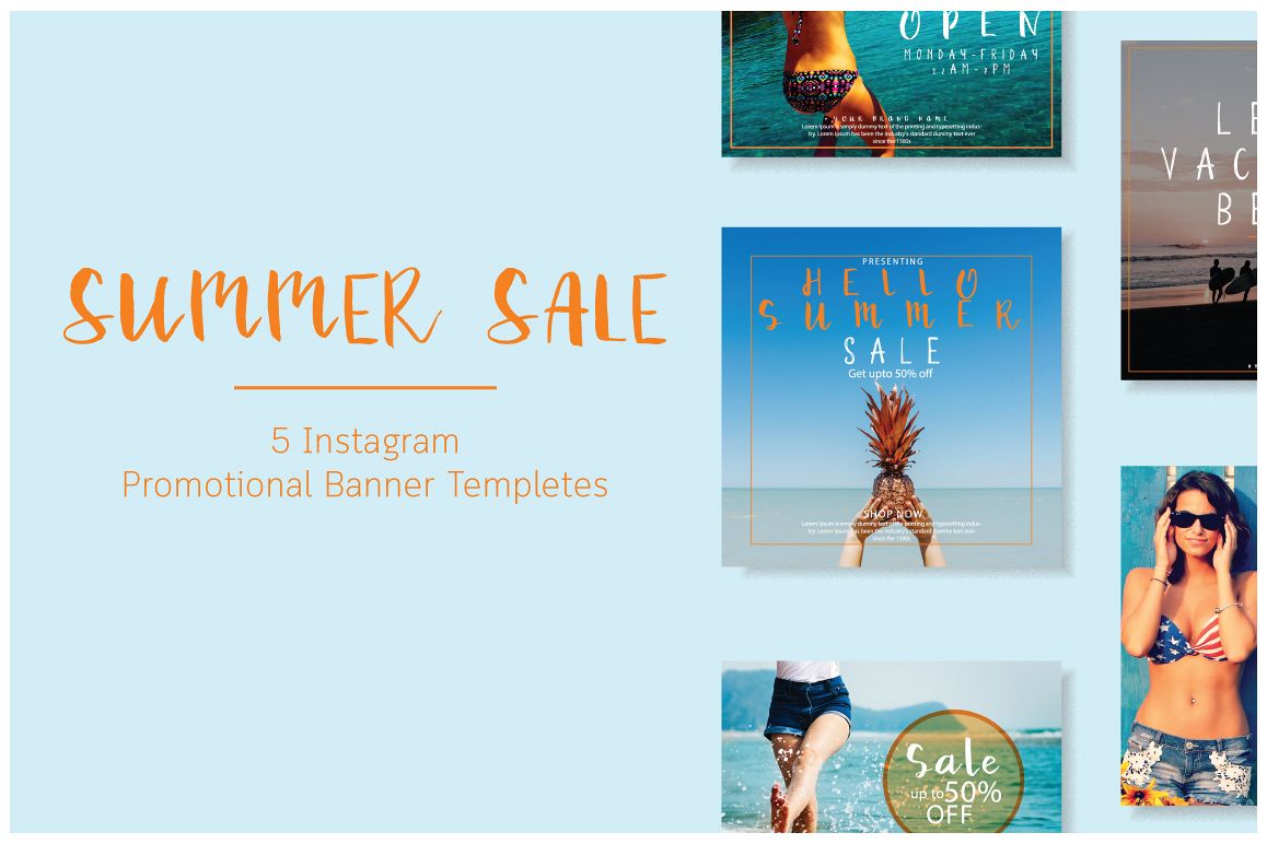 Summer sale | Mini social Pack example image