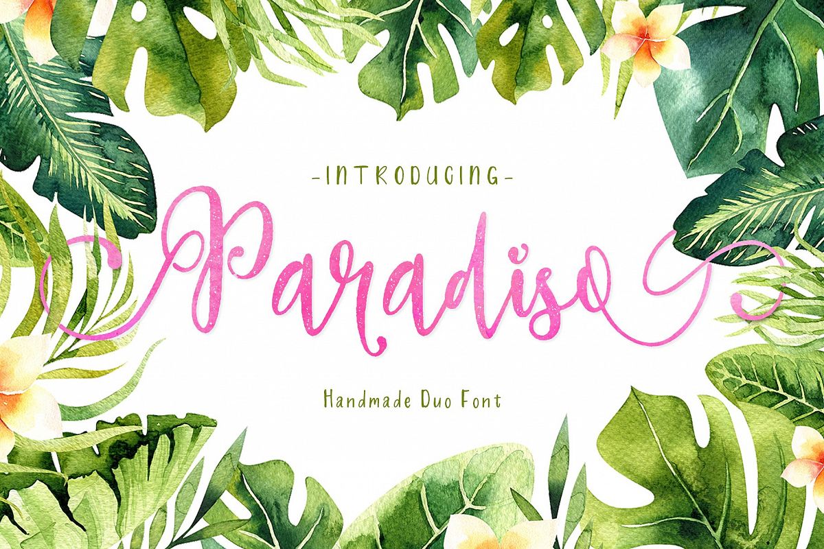 Paradiso - Fonts Duo example image