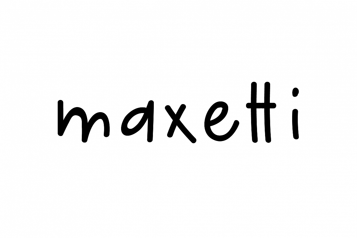 maxetti | handwritten example image