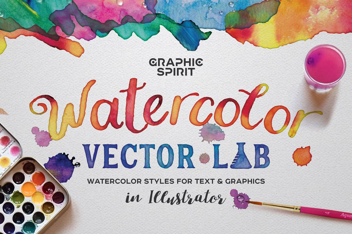 Watercolor Vector Styles Illustrator example image