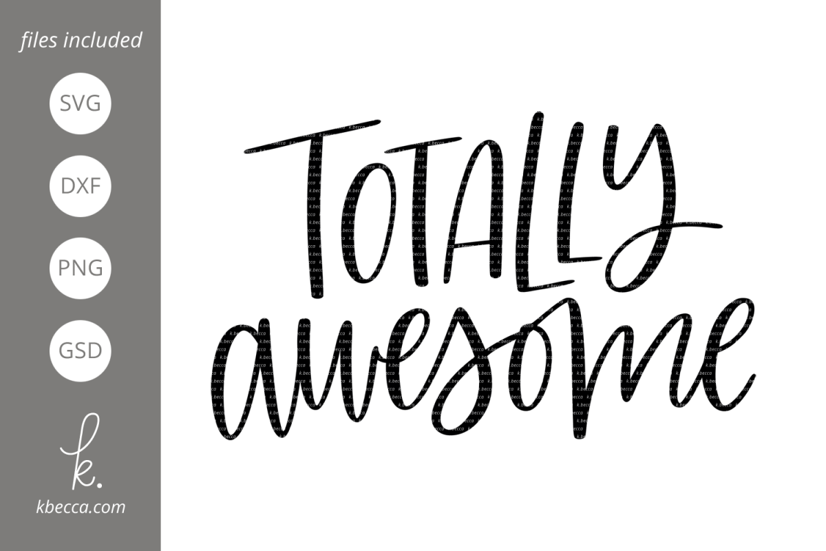 80s SVG - Totally Awesome SVG by k.becca | Design Bundles