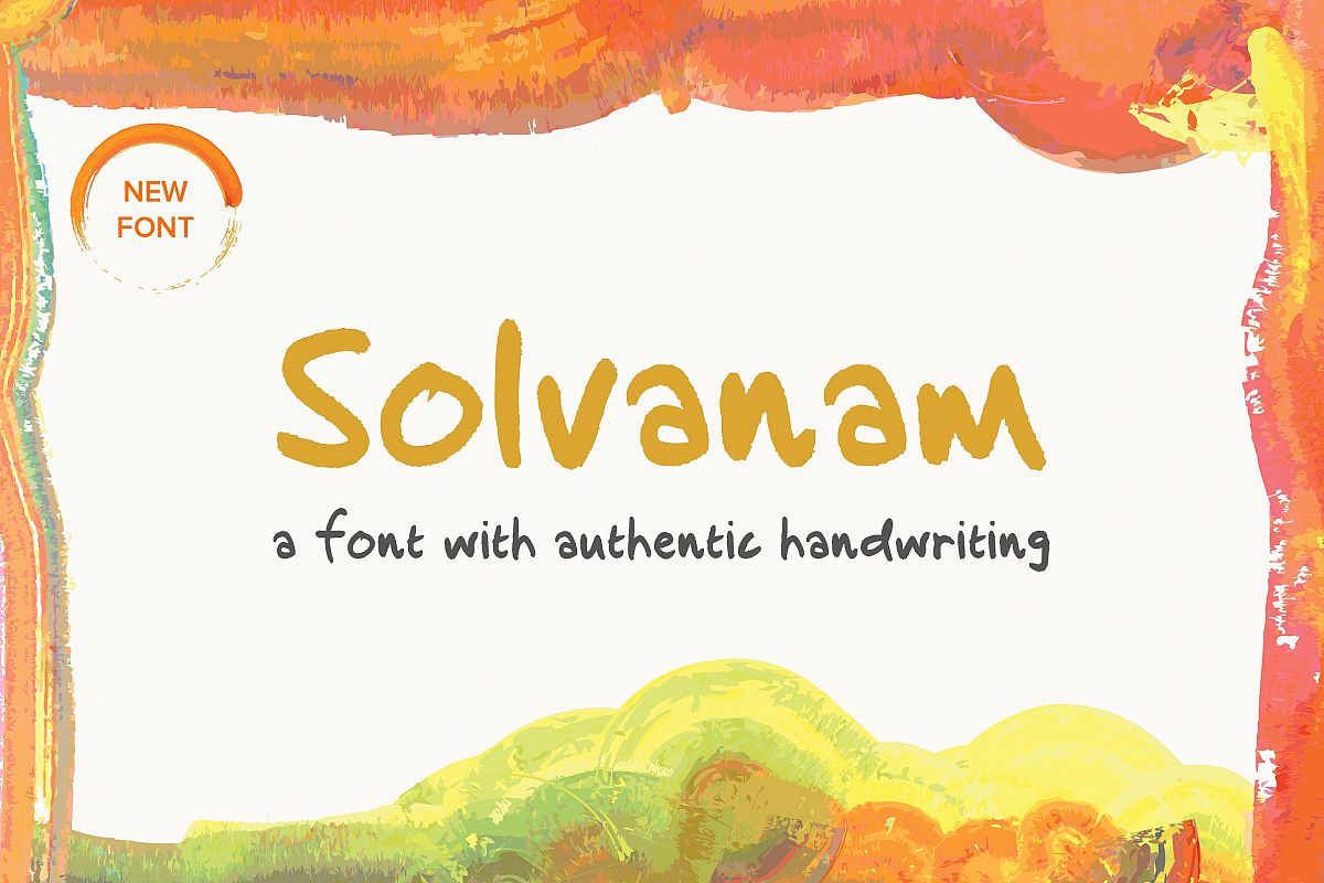 Solvanam Font example image