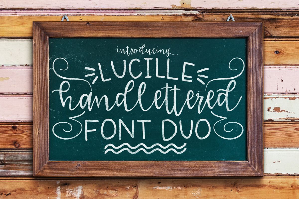 Lucille Handlettered Duo example image