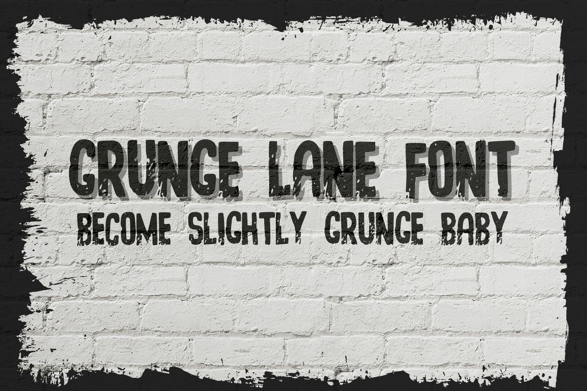 Grunge Lane Font example image
